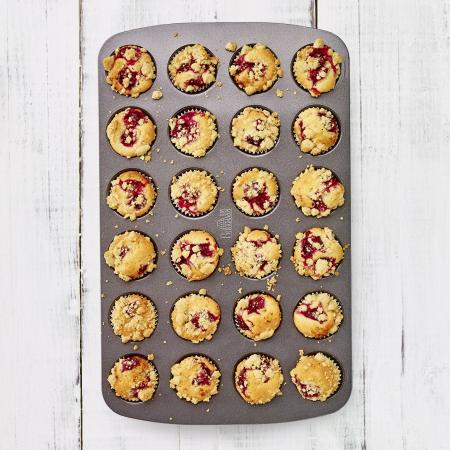 Birkmann Mini Muffinform Easy Baking mit 24 Mulden gefüllt